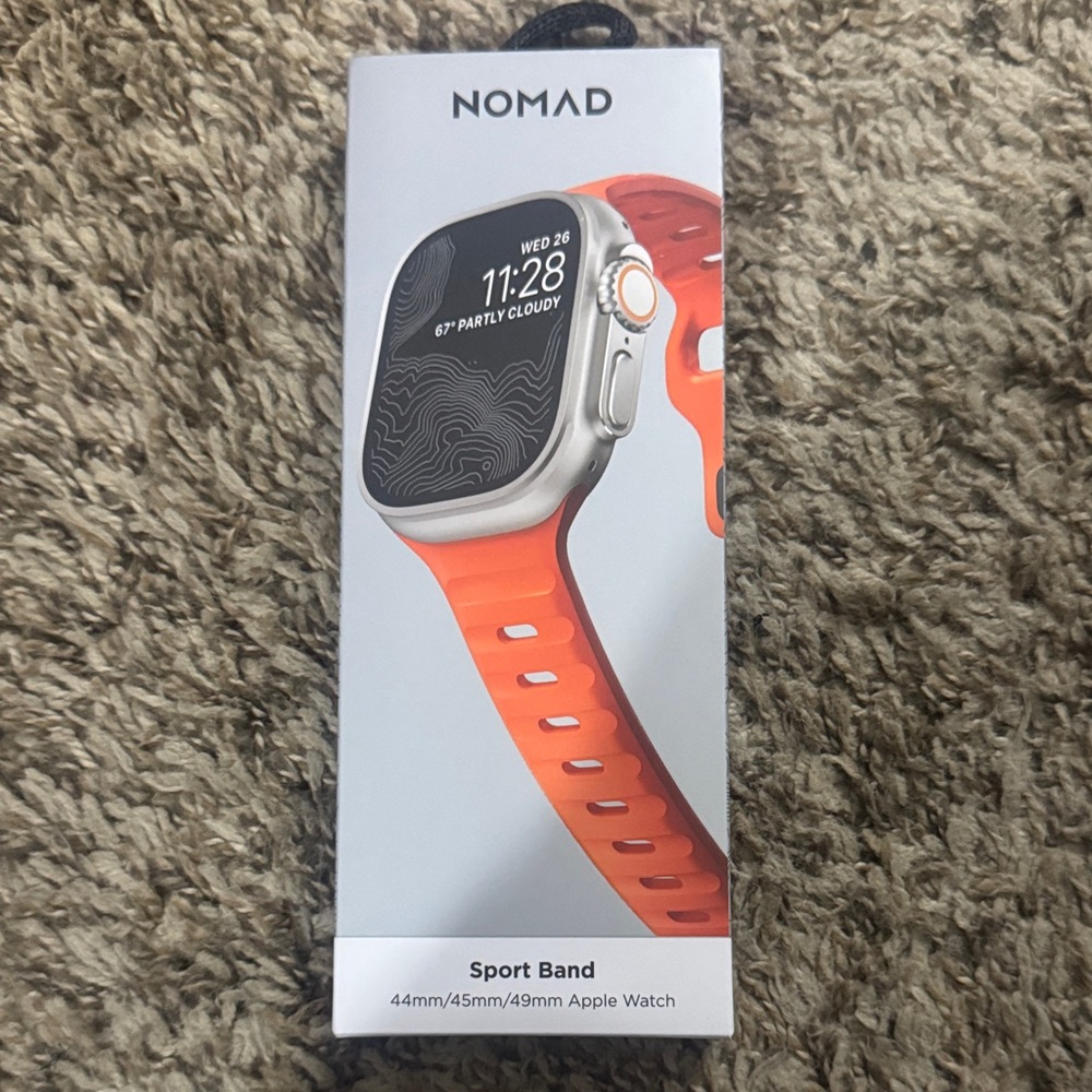 Nomad ultra Orange Sport Band for Apple Watch